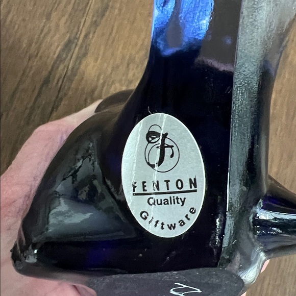 Fenton Art Glass Hand-painted Songbird Paperweight - Picture 4 of 6